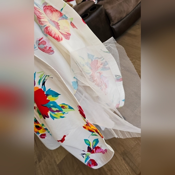 Nwt RIMINI 100% COTTON Sakowitz flower tea dress 10 - Picture 11 of 15